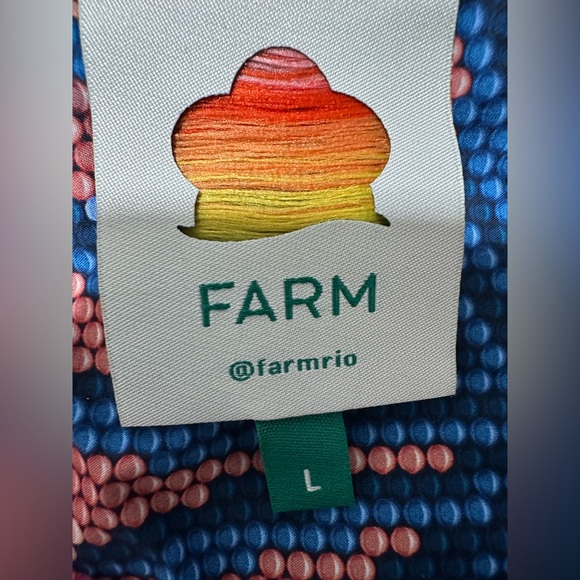 New FARM RIO Beaded Forest Pink Long Sleeve Mini Dress Size Large - Picture 7 of 12